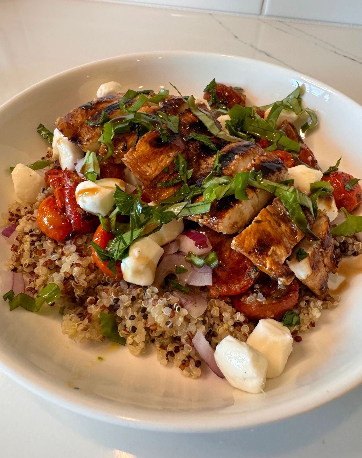 Balsamic Chicken Quinoa Bowl