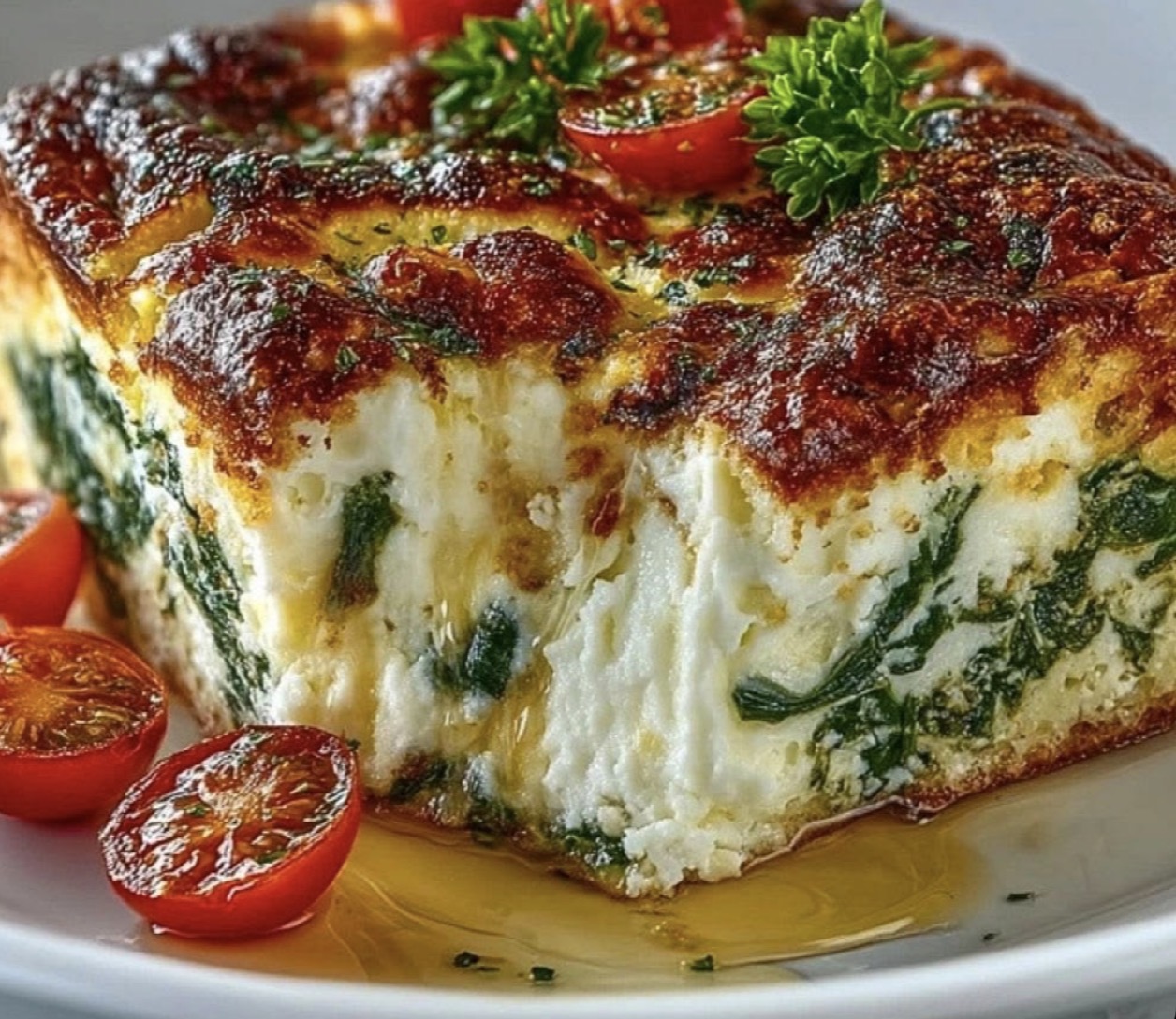 Spinach Ricotta Brunch Bake 